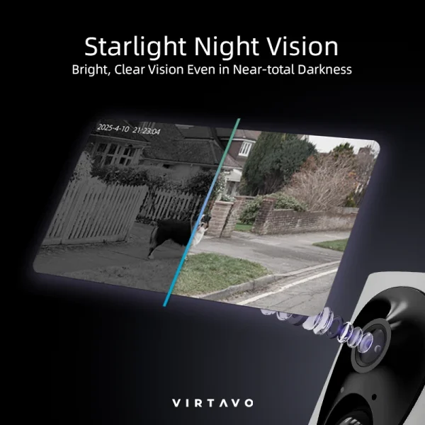 Best Solar Powered Security Cameras (2K HD & Wireless) | VIRTAVO - Image 3